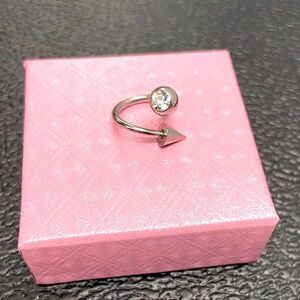 Silver Arrow swirl belly ring l 14G l Choice of Box color l New
